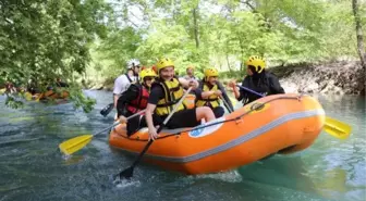 Nusaybin'de ilk kez rafting yarışması düzenlendi