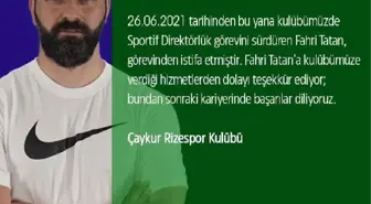 Çaykur Rizespor Sportif Direktörü Fahri Tatan istifa etti