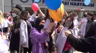 Uludağ Üniversitesi'nde balonlar hasta çocuklar için gökyüzüyle buluştu