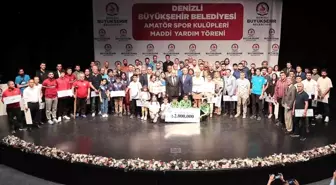 Denizli'de 179 amatör spor kulübüne 2 milyonluk can suyu