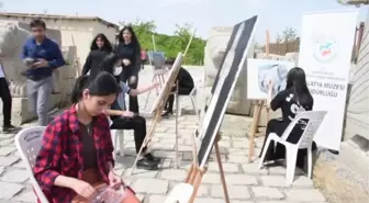 Arslantepe Höyüğü'ndeki eserler müzik eşliğinde resmedildi