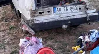 Muğla'da şarampole devrilen otomobildeki 1 kişi öldü, 5 kişi yaralandı