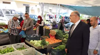 Pozantı Belediye Başkanı Mustafa Çay, Semt Pazarını Denetledi