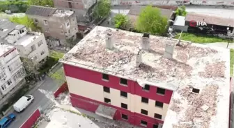 Küçükçekmece'de boşaltılan okul bağımlıların mekanı oldu
