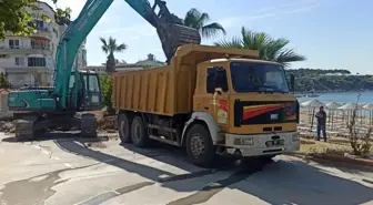 Dünyaca ünlü Altınkum Plajı'nda yoğun çalışma