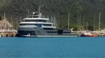 Rus milyarderin yatı 'Titan', Bodrum'a demir attı (2)