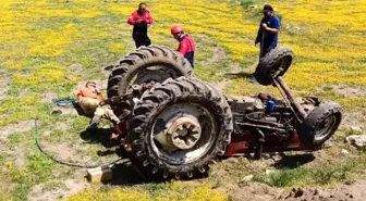 Son dakika haber! Tarlada çift süren traktör uçuruma yuvarlandı: 1 ölü, 1 yaralı