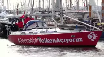 İklim değişikliğine dikkati çekmek için yelken açan denizciler, Bodrum'da mola verdi