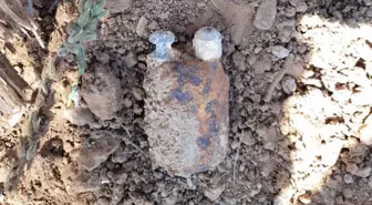 Manisa'da ormanlık arazide patlamamış el bombası bulundu