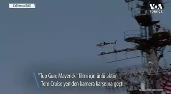 Tom Cruise Top Gun Prömiyerine Helikopterle Geldi