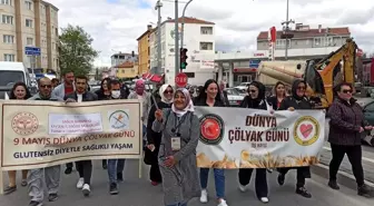 Tomarza'da Çölyak için farkındalık yürüyüşü düzenlendi