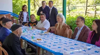 12 köyün hıdrellez etkinliğine katılarak halkla bir araya geldi