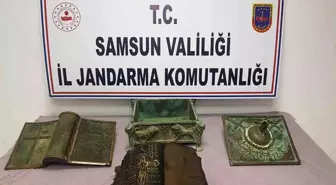 Samsun'da tarihi niteliğinde olduğu değerlendirilen İncil ve metal sanduka ele geçti