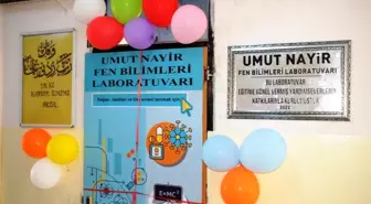 Umut Nayir, Cizre'de bir okula fen laboratuvarı kazandırdı