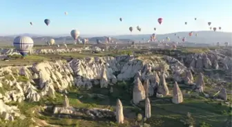 Kapadokya'da balon turlarına katılımda rekor bekleniyor