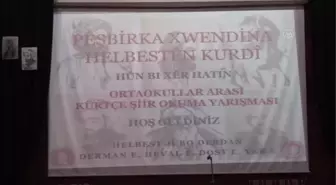 Okullar arası 'Kürtçe Şiir Okuma Yarışması' düzenlendi