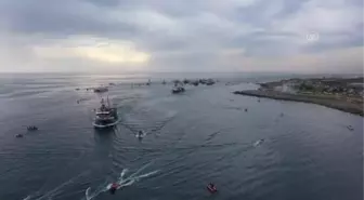 Drone - Trabzonspor kafilesi Trabzon Limanı'na ulaştı