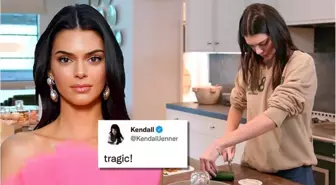 Kendall Jenner'ın salatalıkla imtihanı! Sosyal medyada alay konusu oldu