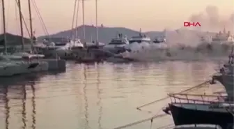 Son Dakika | BODRUM'DA TEKNEDE YANGIN PANİĞİ