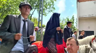 At üstünde gelin alma geleneği yeniden canlandı