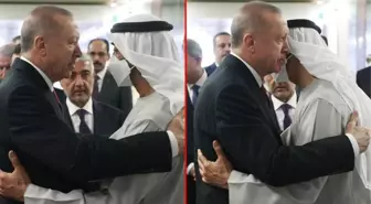 Cumhurbaşkanı Erdoğan'dan Abu Dabi'ye taziye ziyareti! Yeni devlet başkanını sarılarak teskin etti