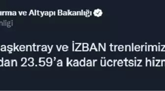 Marmaray, Başkentray ve İZBAN, 19 Mayıs'ta ücretsiz olacak