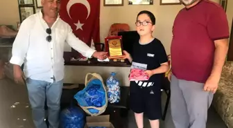 Milas'ta 9 yaşındaki Yiğit'ten örnek davranış