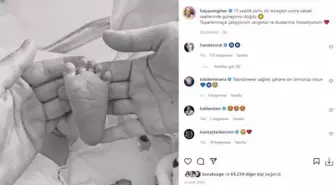 Bebeği Milan'ı kucağına alan oyuncu Fulya Zenginer'den sosyal medya paylaşımı