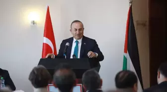 Dışişleri Bakanı Çavuşoğlu, Filistin'de Türkiye Mezunları Derneği üyeleriyle buluştu