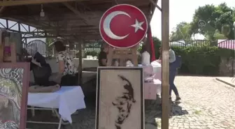 İncirliova'da halk eğitim kursiyerleri sergi açtı