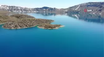 Nemrut Krater Gölü yaz turizmine hazır