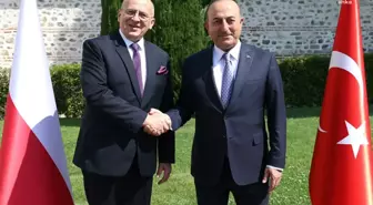 Mevlüt Çavuşoğlu, Polonya Dışişleri Bakanı Zbigniew Rau ile Görüştü