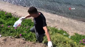 Hem spor yapıyor hem çevresini temizliyor