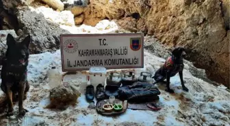 Kahramanmaraş'ta PKK'ya ait yaşam malzemesi ele geçirildi