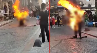 Son Dakika! Galata'da tinerle kendini yakan genç, tedavi gördüğü hastanede hayatını kaybetti