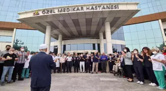 Hayatını kaybeden doktoru meslektaşları gözyaşlarıyla uğurladı