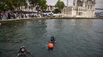 Ortaköy'de deniz dibi temizliği yapıldı