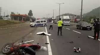 TIR'a çarpan motosikletin sürücüsü öldü