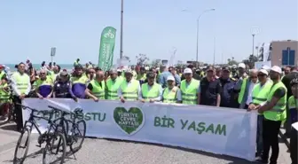 'Çevre Dostu Bir Yaşam İçin Bisiklet Turu'na 555 bisikletli katıldı