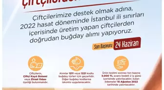 İstanbul Halk Ekmek, İstanbullu Çiftçilerden Buğday Alacak