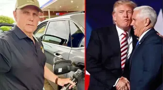 Aracına yakıt alan eski ABD Başkan Yardımcısı Pence, fiyatlara sitem etti: Yine rekor kırdı