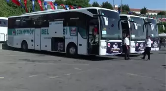 Hacı adayları için Harem Otogarı'nda uğurlama merasimi düzenlendi (2)