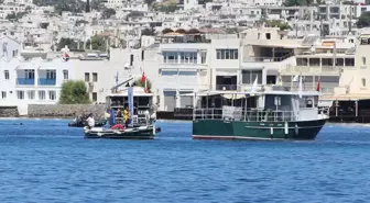 Bodrum'da dalgıçlar deniz dibi temizliği yaptı