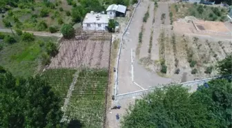 Komşu parselden geçen yol kapanınca otomobili ve traktörü evin önüne 'hapsoldu'