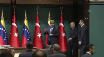 Venezuela Devlet Başkanı Maduro, Cumhurbaşkanı Erdoğan ile ortak basın toplantısında konuştu: (1)