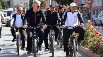 Yahyalı'da sağlıklı yaşam için pedal çevirdiler