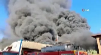 Hatay'daki antrepo yangınını söndürme çalışmaları sürüyor