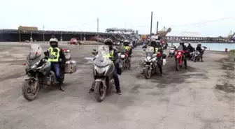 KASTAMONU - Motosikletlerle İnebolu'dan Ankara'ya düzenlenen 'İstiklal Sürüşü' başladı