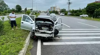 Samsun'da trafik kazası: 1 yaralı