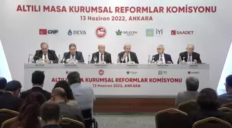 Altı Siyasi Partinin 'Kurumsal Reformlar Komisyonu' Toplandı... Gelecek Partili Bilgin: 'Hedefimiz, Ekonomimizi Ağır Bunalımdan Çıkarmak'